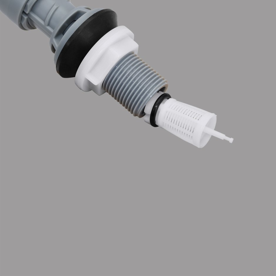 Inlet filter screen inserted in the threaded shank of a toilet fill valve